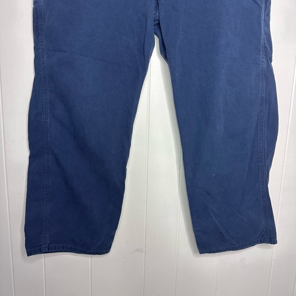 Carhartt B159 Navy Blue Canvas Work Pants Jeans - Picture 6 of 11